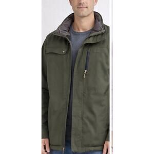 Rugged Elements Jacket Coat Outdoor Mens L Green Insulated Zip Utility